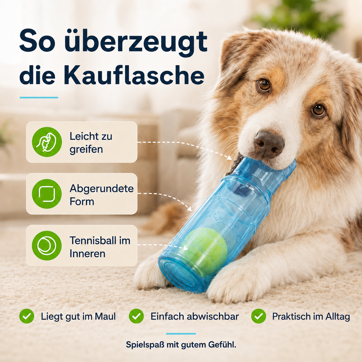 Kauflasche – länger beschäftigt statt schnell gelangweilt
