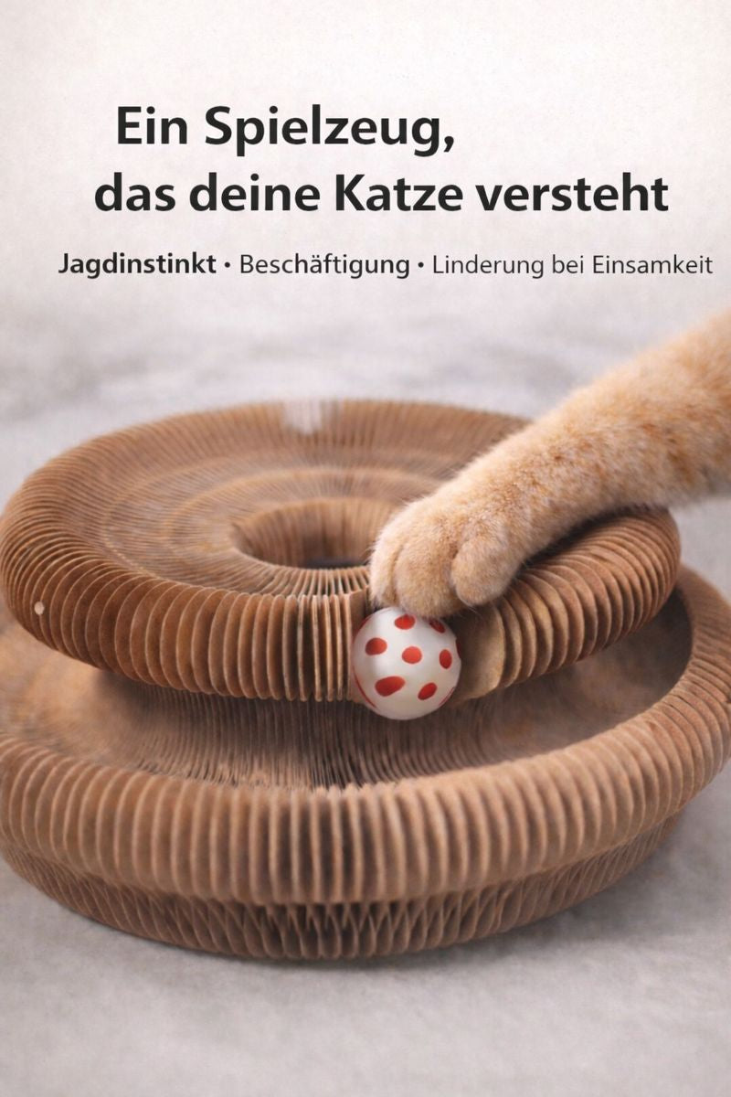 🌀 Schnurrspirale - Natürliches Vergnügen & Ruhe für deine Katze